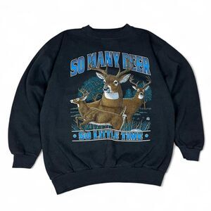 vintage cotton grove hunting crewneck Men's Black Sweatshirt